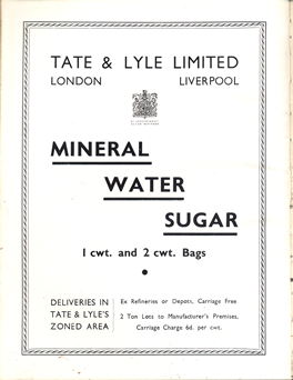 Tate and Lyle Sugar